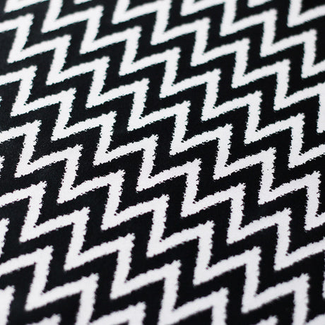 Chevron Foil Nylon Spandex Fabric - Black/White or Rainbow Chevron, 58/60" Width (1 Yard)