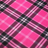 Modern Plaid Polyester Spandex Fabric - Multicolor Tartan Plaid Print, 58/60" Width, 240 GSM (1 Yard)