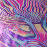 Paint Swirl Polyester Spandex Fabric - Multicolor Abstract Print, 58/60" Width (1 Yard)