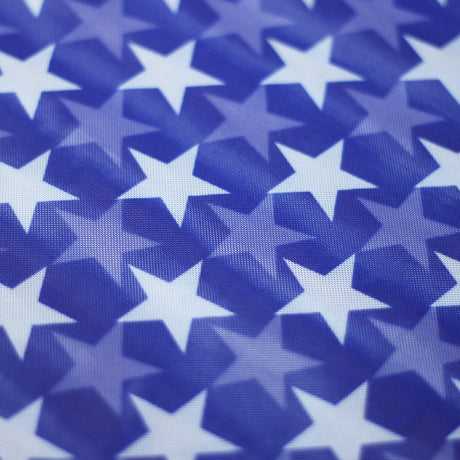 Freedom Mesh Star And Stripe Polyester Spandex Fabric - Patriotic Stars And Stripes, Red/White/Blue, 58/60" Width (1 Yard)