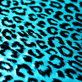 Sassy Cat Polyester Spandex Fabric - Leopard Hologram, Red/Black, Silver/Black, Gold/Black, Turquoise/Black, 58/60" Width (1 Yard)
