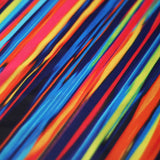 Sweet Stripes Polyester Spandex Fabric - Multicolor Stripes, 58/60" Width, 200 GSM, Four-Way Stretch (1 Yard)