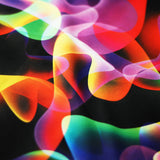 Luv A Lamp Polyester Spandex Fabric - Multicolor Abstract Print, 58/60" Width, 240 GSM (1 Yard)