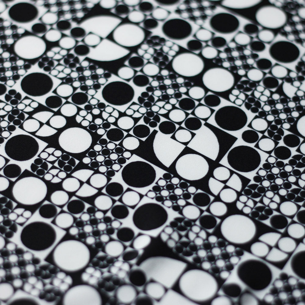 Disco Dots Poly Spandex Fabric - Assorted Colors Polka Dots, 60" Width (1 Yard)