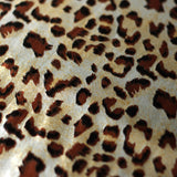 Cougar Shimmer Polyester Spandex Fabric - Gold/Black Leopard Print, 58/60" Width (1 Yard)