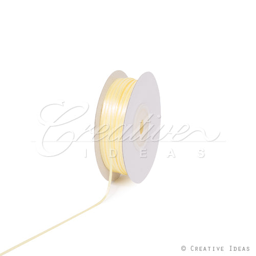 1/16" Double Face Satin Ribbon - 100 Yards (Baby Maize)