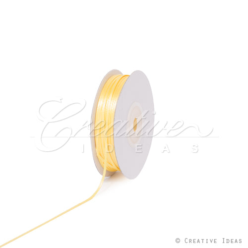 1/16" Double Face Satin Ribbon - 100 Yards (Canary)
