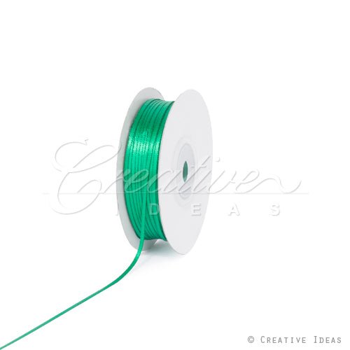1/16" Double Face Satin Ribbon - 100 Yards (Emerald Green)