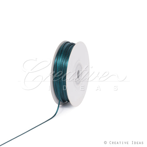 1/16" Double Face Satin Ribbon - 100 Yards (Hunter Green)