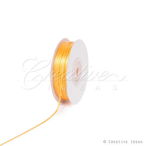1/16" Double Face Satin Ribbon - 100 Yards (Light Gold)