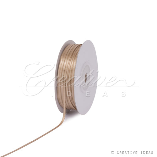 1/16" Double Face Satin Ribbon - 100 Yards (Toffee)