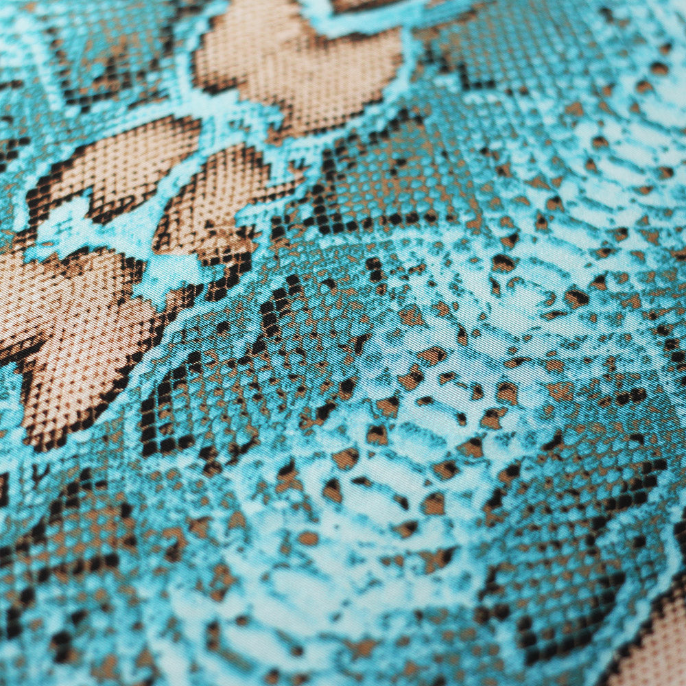 Snake Skin Polyester Spandex Fabric - Assorted Colors, Animal Snake Print, 58/60" Width (1 Yard)