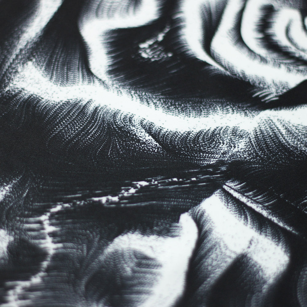 Fur DZN Polyester Spandex Fabric - Abstract Print, Black And White Or Multicolor, 58/60" Width (1 Yard)