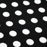 Jitterbug Poly Spandex Fabric - Black And White Or Red And White, Dots And Stripes Pattern, 58-60" Width (1 Yard)
