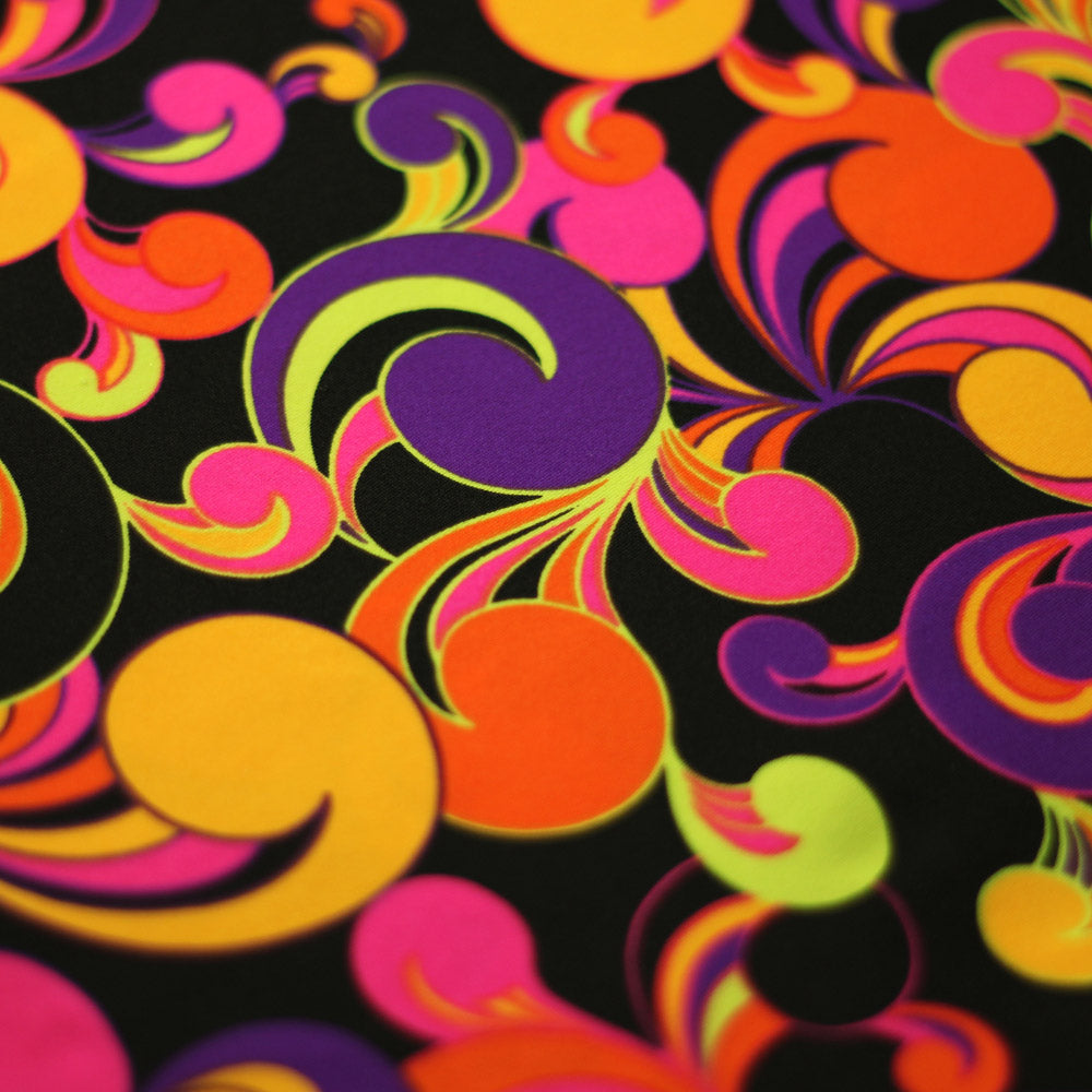 Pucci Fantasy Nylon Spandex Fabric - Multicolor Pucci Print, 58-60 Inch Width (1 Yard)