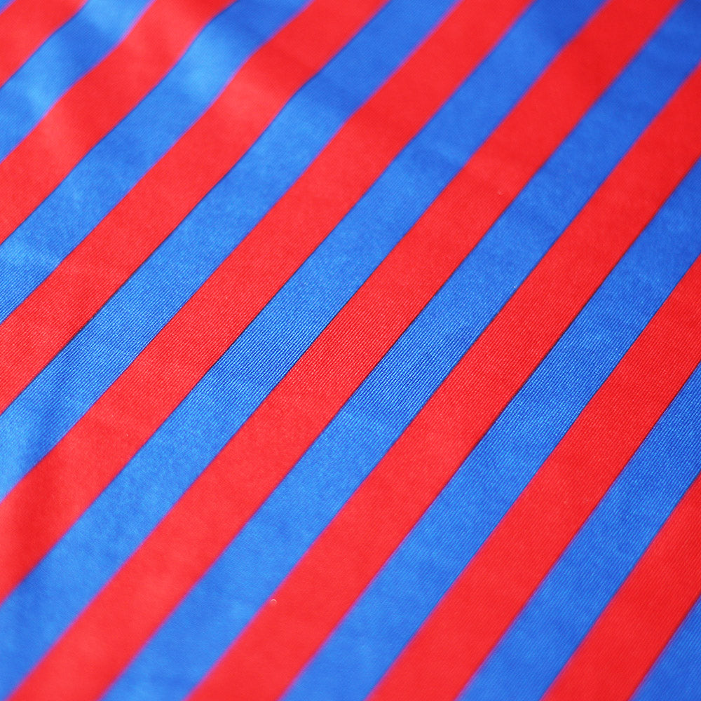Lucky Stripes Polyester Spandex Fabric - Multi Stripe Print, 58/60" Width (1 Yard)