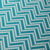 Zig Zag Racer Polyester Spandex Fabric - Multiple Colors, Chevron Zig Zag, 58/60" Width (1 Yard)