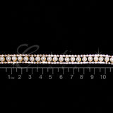 1/2" Faux Pearl Center Rhinestone Chain-3 Yds (Gold)