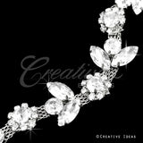 1/2" Floral Shape Rhinestone Chain-10 Yds (Silver)
