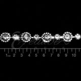1/2" Orbit Rhinestone Chain-3 Yds (Silver)
