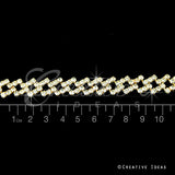 1/2" Rhombus Link Rhinestone Chain-3 Yds (Gold)