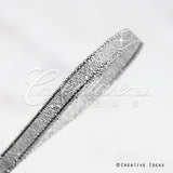 1/4" Metallic Taffeta - 25 Yards (Silver)