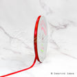 1/4" Single Face Satin-100 Yds (Vibrant Red)