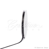 1/4" Satin With Silver Edge Ribbon - 10 Yards (Black)