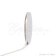 1/4" Satin With Silver Edge Ribbon - 10 Yards (Ivory)