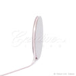1/4" Satin With Silver Edge Ribbon - 10 Yards (Light Pink)