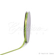 1/4" Satin With Gold Edge Ribbon - 50 Yards (Apple Green)