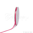 1/4" Satin With Gold Edge Ribbon - 50 Yards (Hot Pink)