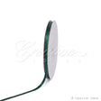 1/4" Satin With Gold Edge Ribbon - 50 Yards (Hunter Green)