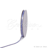 1/4" Satin With Gold Edge Ribbon - 50 Yards (Iris)