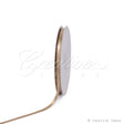 1/4" Satin With Gold Edge Ribbon - 50 Yards (Toffee)