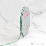 1/4" Single Face Satin Ribbon - 100 Yards (Sage)
