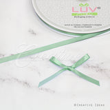1/4" Single Face Satin Ribbon - 100 Yards (Sage)