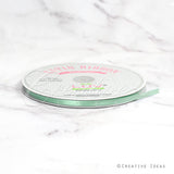 1/4" Single Face Satin Ribbon - 100 Yards (Sage)