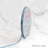 1/4" Single Face Satin Ribbon - 100 Yards (Antique Blue)