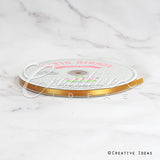 1/4" Single Face Satin Ribbon - 100 Yards (Antique Gold)