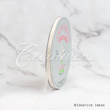 1/4" Single Face Satin Ribbon - 100 Yards (Antique White)