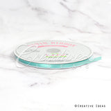 1/4" Single Face Satin Ribbon - 100 Yards (Aqua)