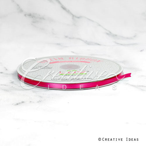 1/4" Single Face Satin Ribbon - 100 Yards (Azalea)