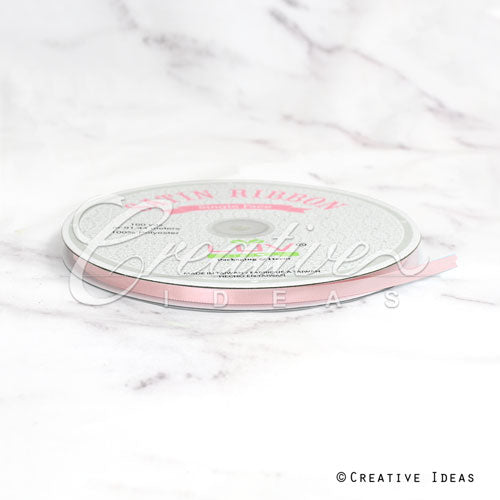 1/4" Single Face Satin Ribbon - 100 Yards (Blush)