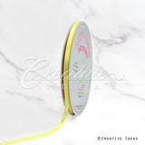 1/4" Single Face Satin Ribbon - 100 Yards (Canary)