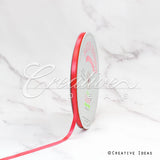 1/4" Single Face Satin Ribbon - 100 Yards (Coral)