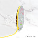 1/4" Single Face Satin Ribbon - 100 Yards (Daffodil)
