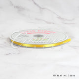 1/4" Single Face Satin Ribbon - 100 Yards (Daffodil)