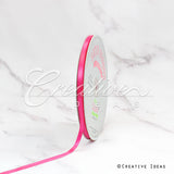 1/4" Single Face Satin Ribbon - 100 Yards (Hot Pink)