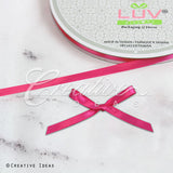 1/4" Single Face Satin Ribbon - 100 Yards (Hot Pink)
